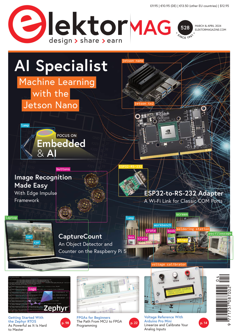 Première page de Elektor Electronics 2024 03 04 USA