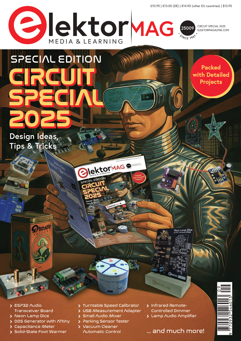 Première page de Elektor Electronics 2025 08 09 USA Circuit Special 1