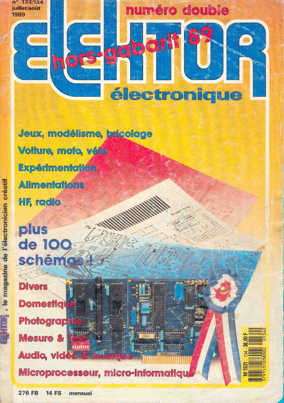 Première page de Elektor Electronique 133 134 1989 07 08 Fr