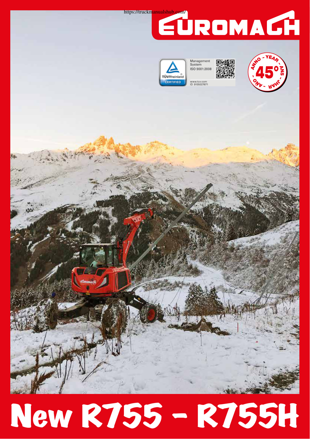Première page de Euromach R755 R755H Technical Specifications