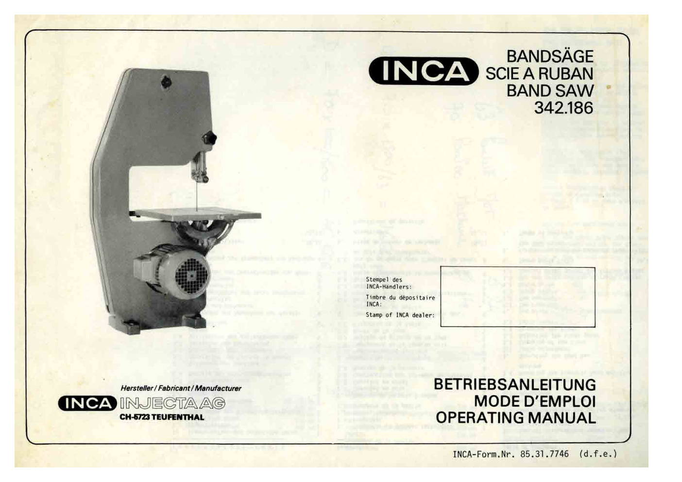 Première page de FHsnQ6d8Akg Scie a ruban INCA 2