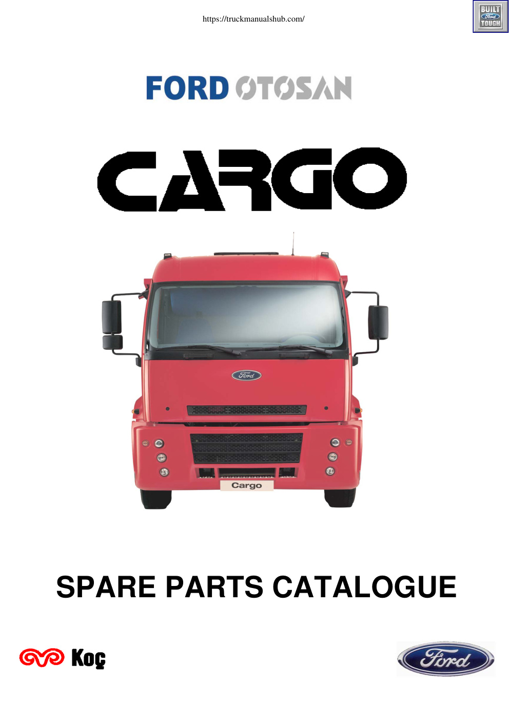 Première page de Ford Cargo Spare Parts Catalogue