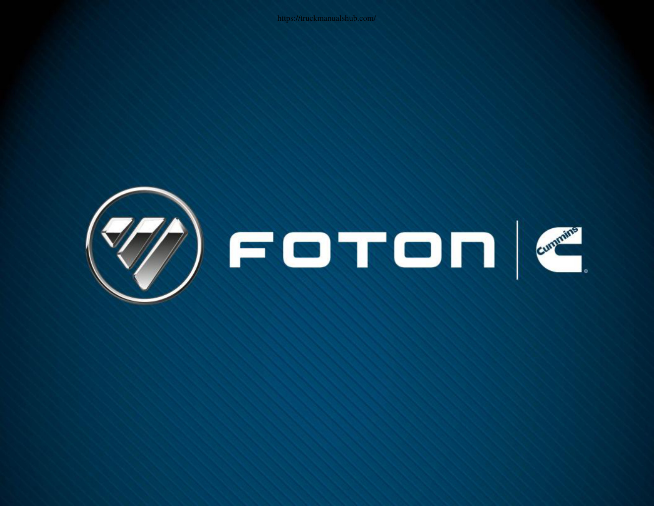 Première page de Foton FR 220 7 Technical Manual
