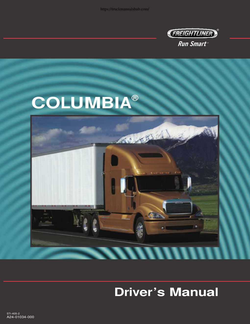 Première page de Freightliner Columbia Drivers Manual