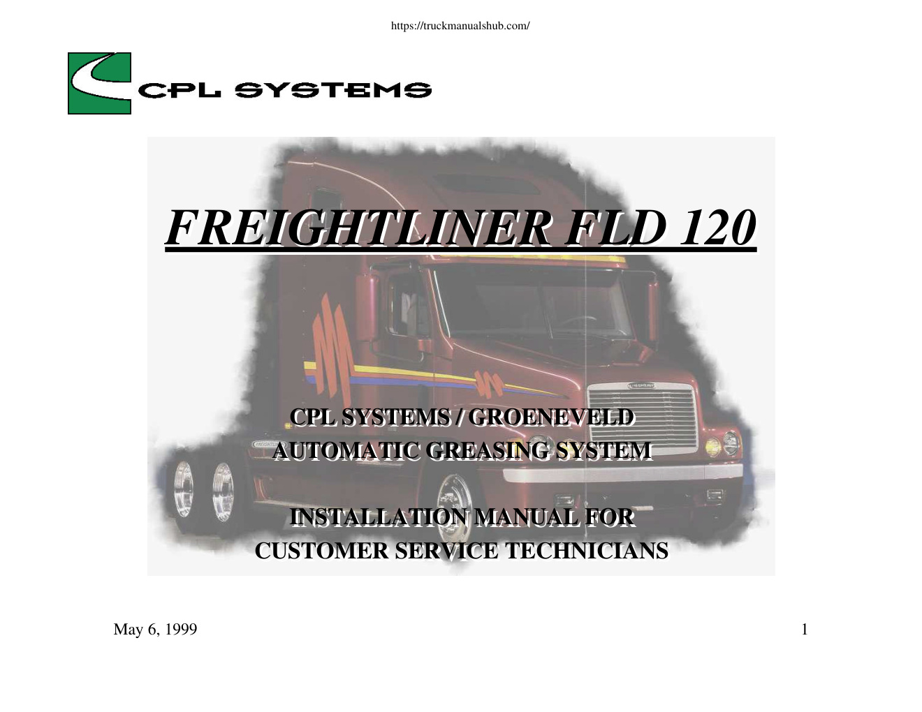 Première page de Freightliner Fld120