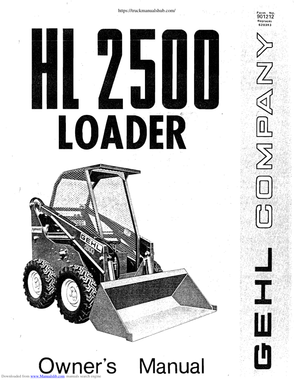 Première page de Gehl HL 2500 Owner s Manual