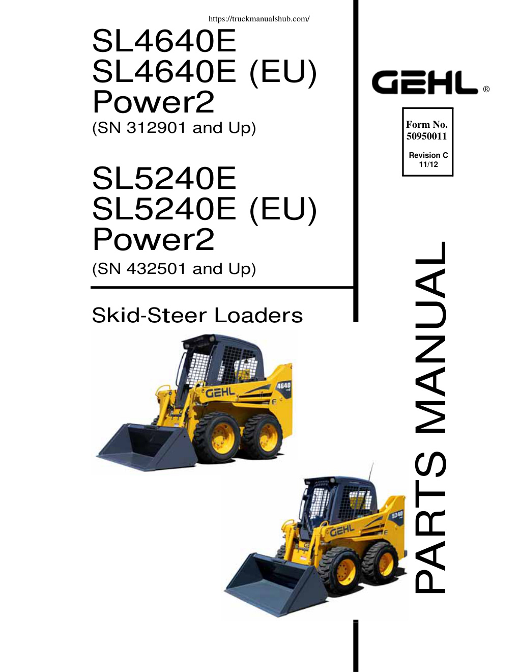 Première page de Gehl SL4640E SL4640E EU Power2 Parts Manual