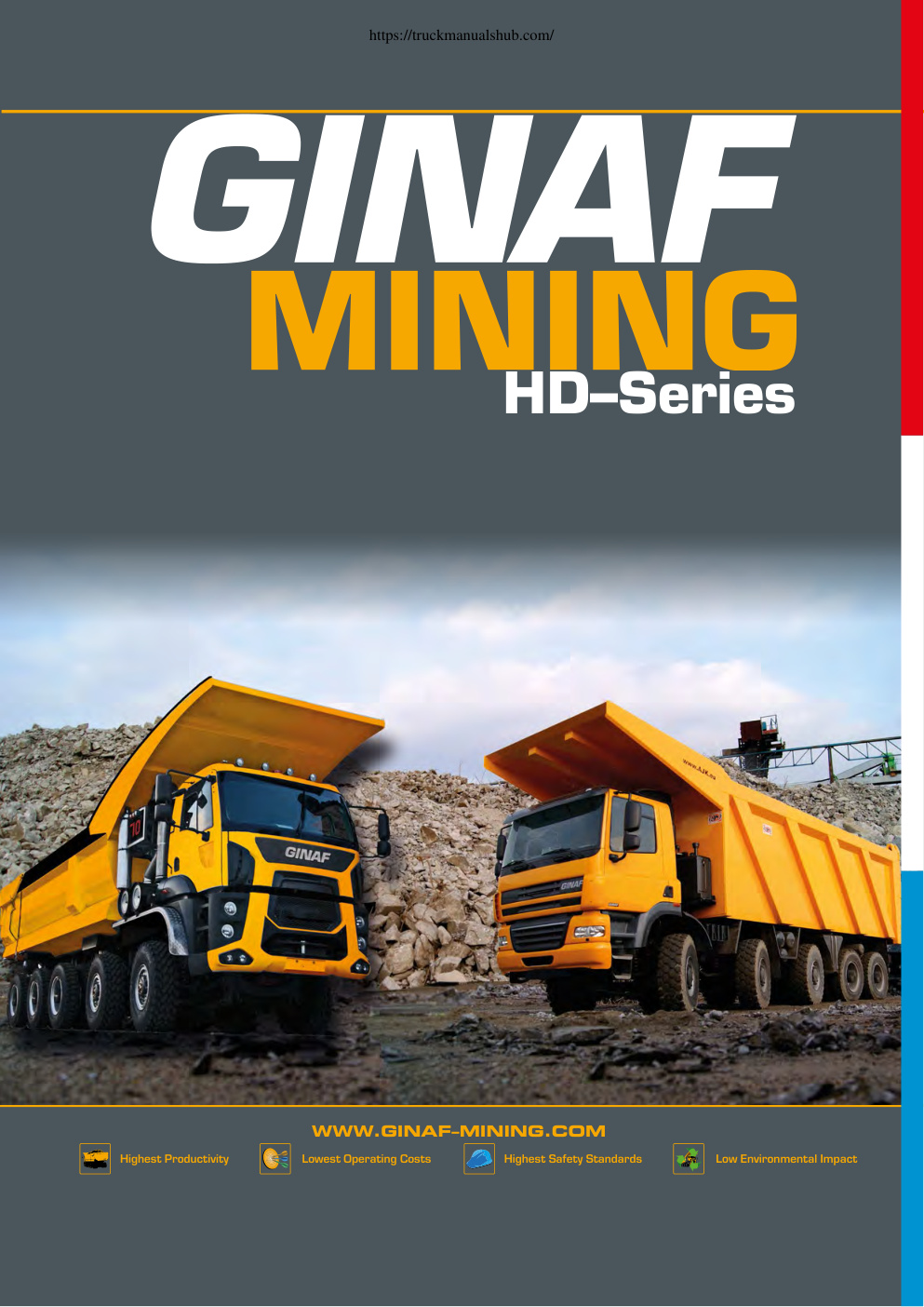 Première page de Ginaf Mining HD Series Brochure