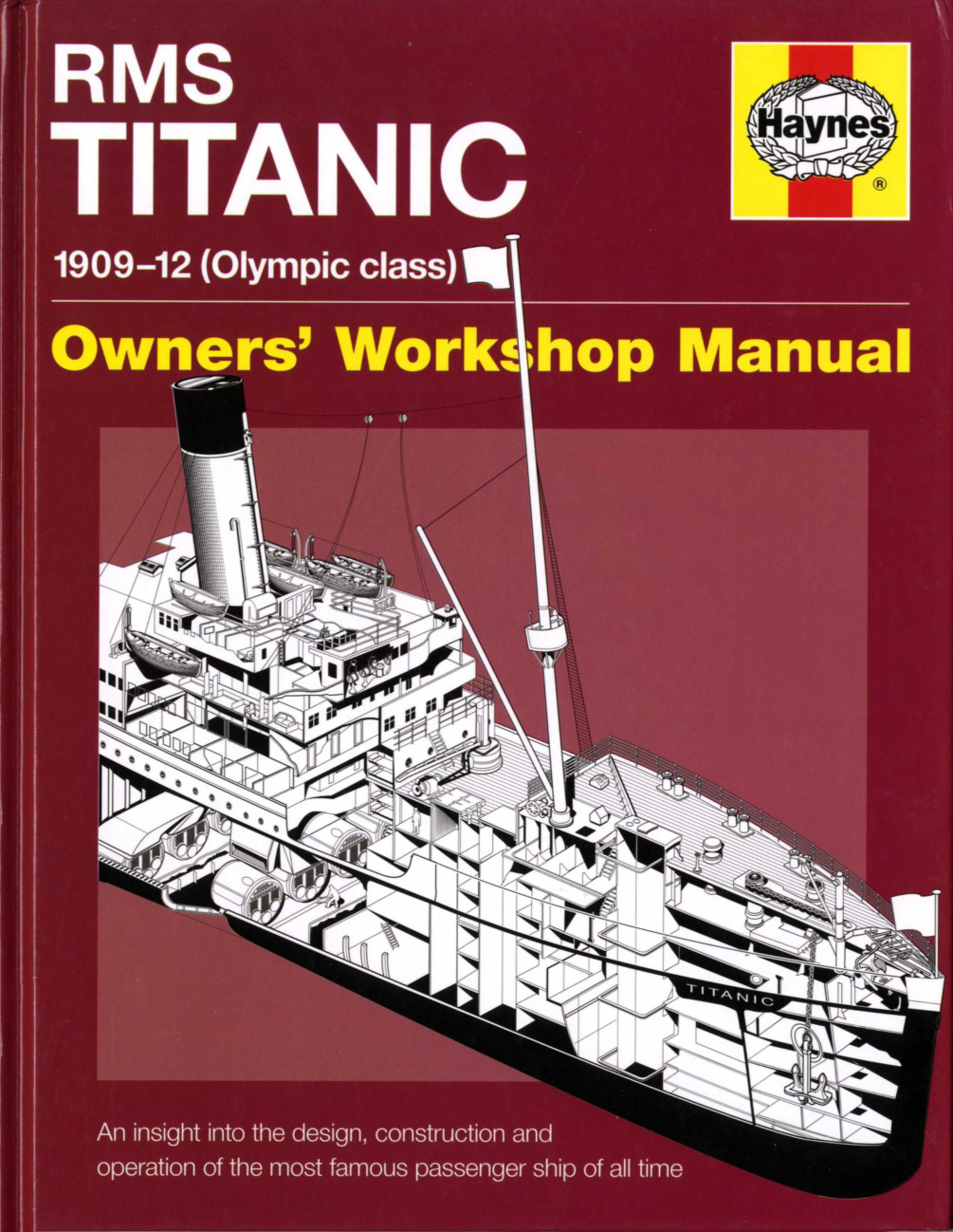 Première page de Haynes RMS Titanic 1909 12 Olympic Class Owner s Workshop Manual