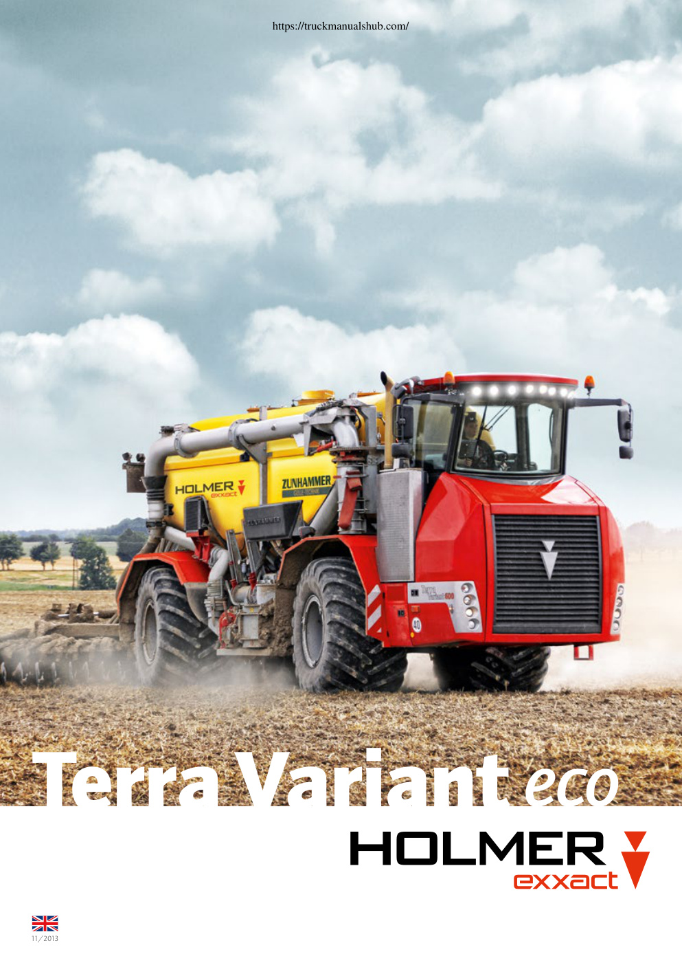 Première page de Holmer Terra Variant 600 eco Technical Specifications