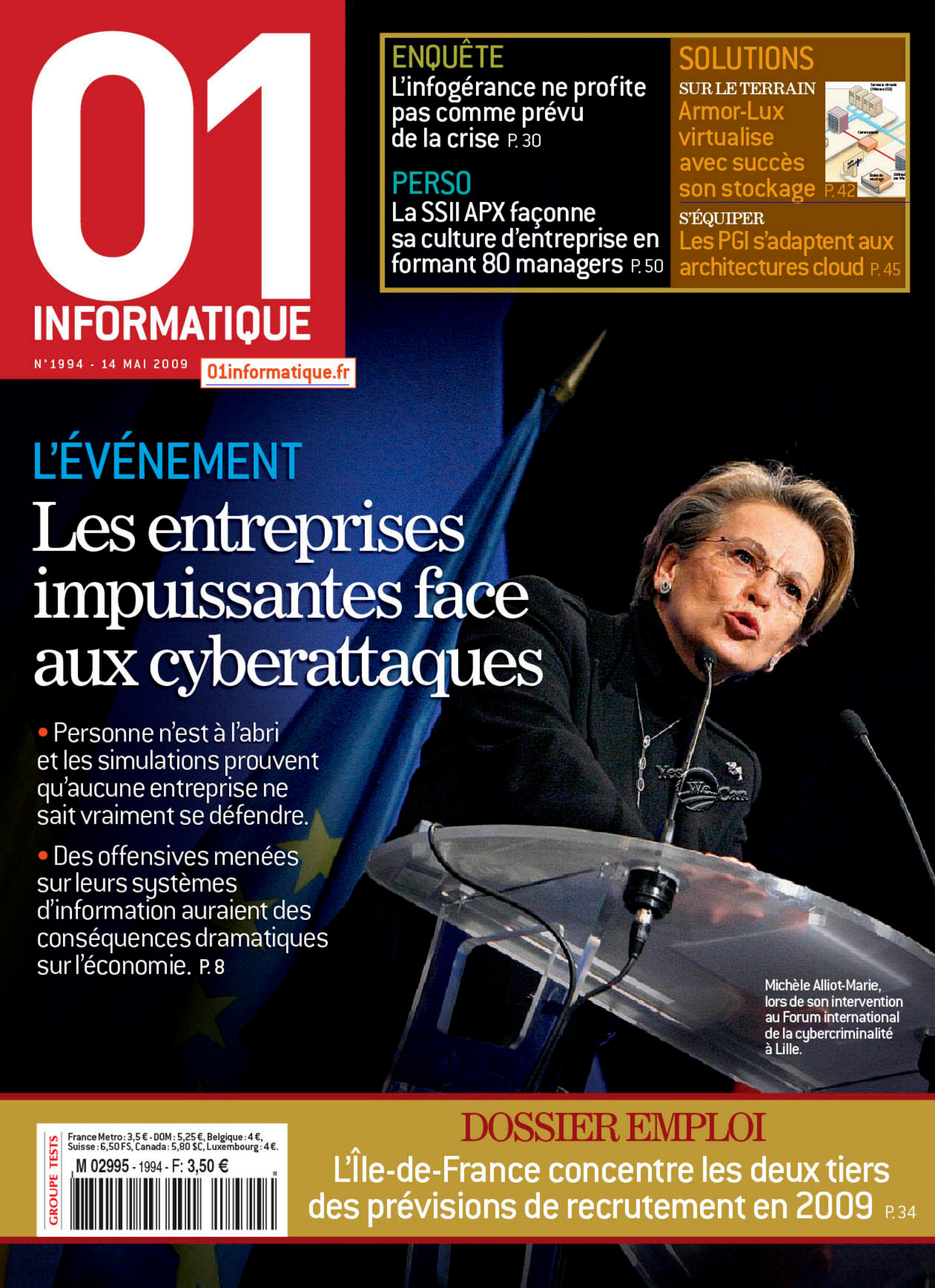 Première page de 01informatique numero1994