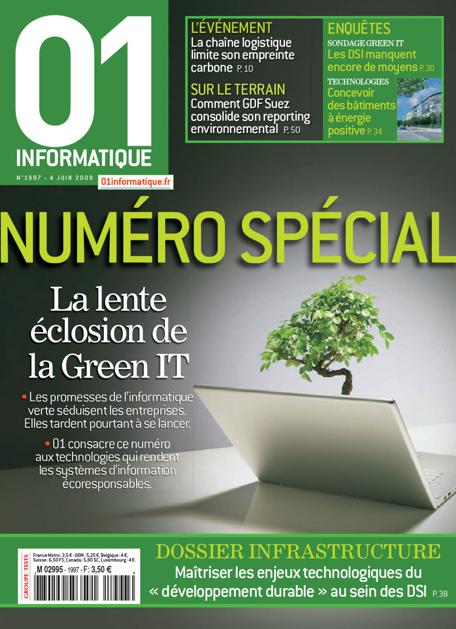 Première page de 01informatique numero1997
