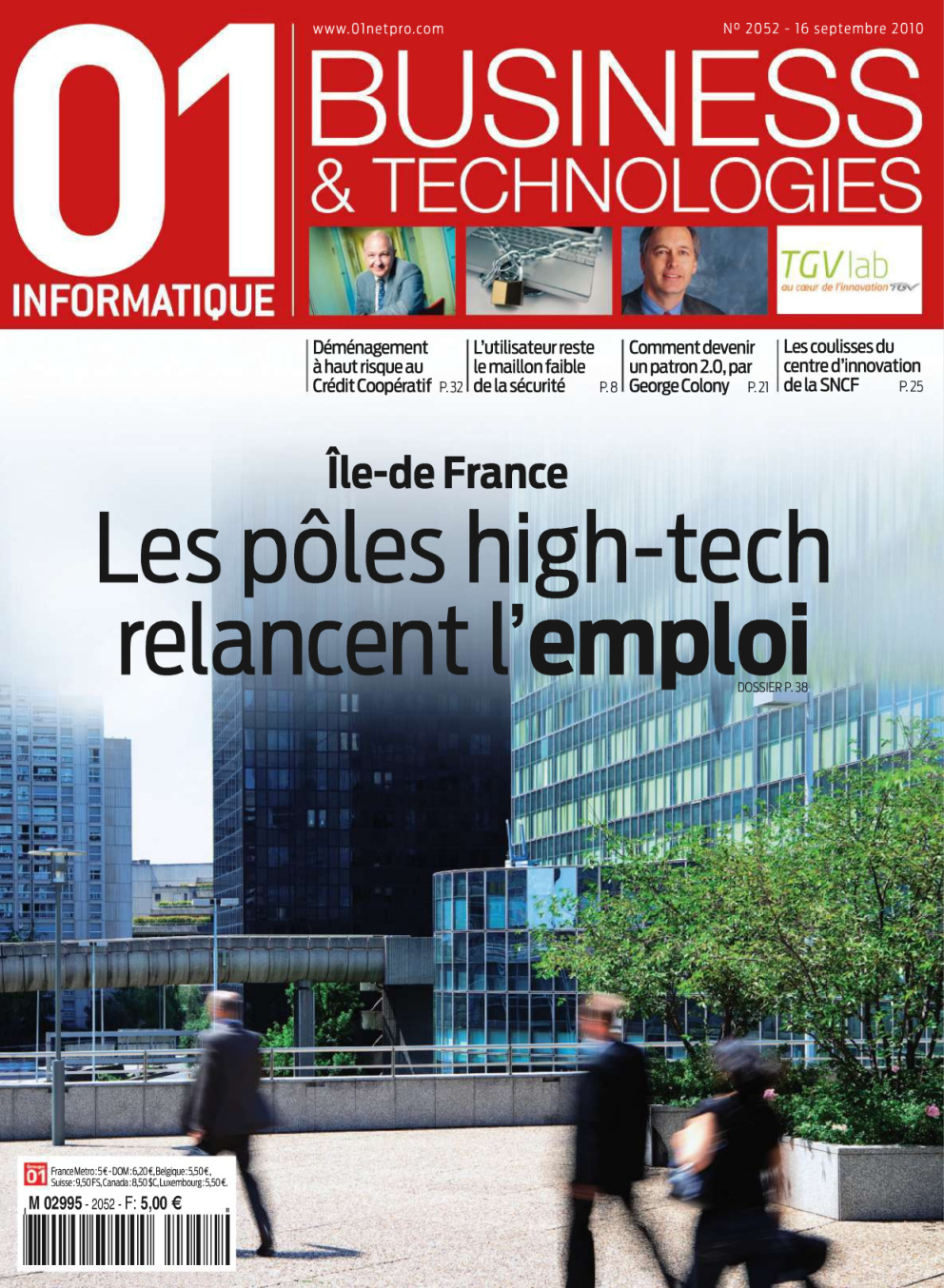 Première page de 01informatique numero2052