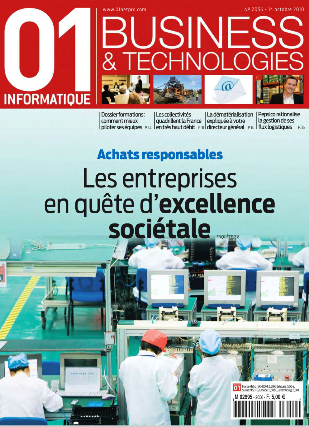 Première page de 01informatique numero2056