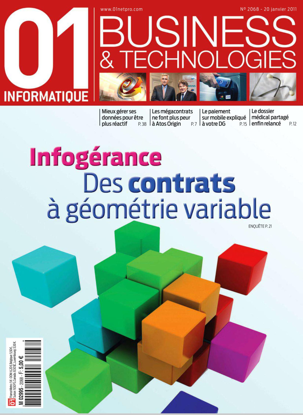 Première page de 01informatique numero2068
