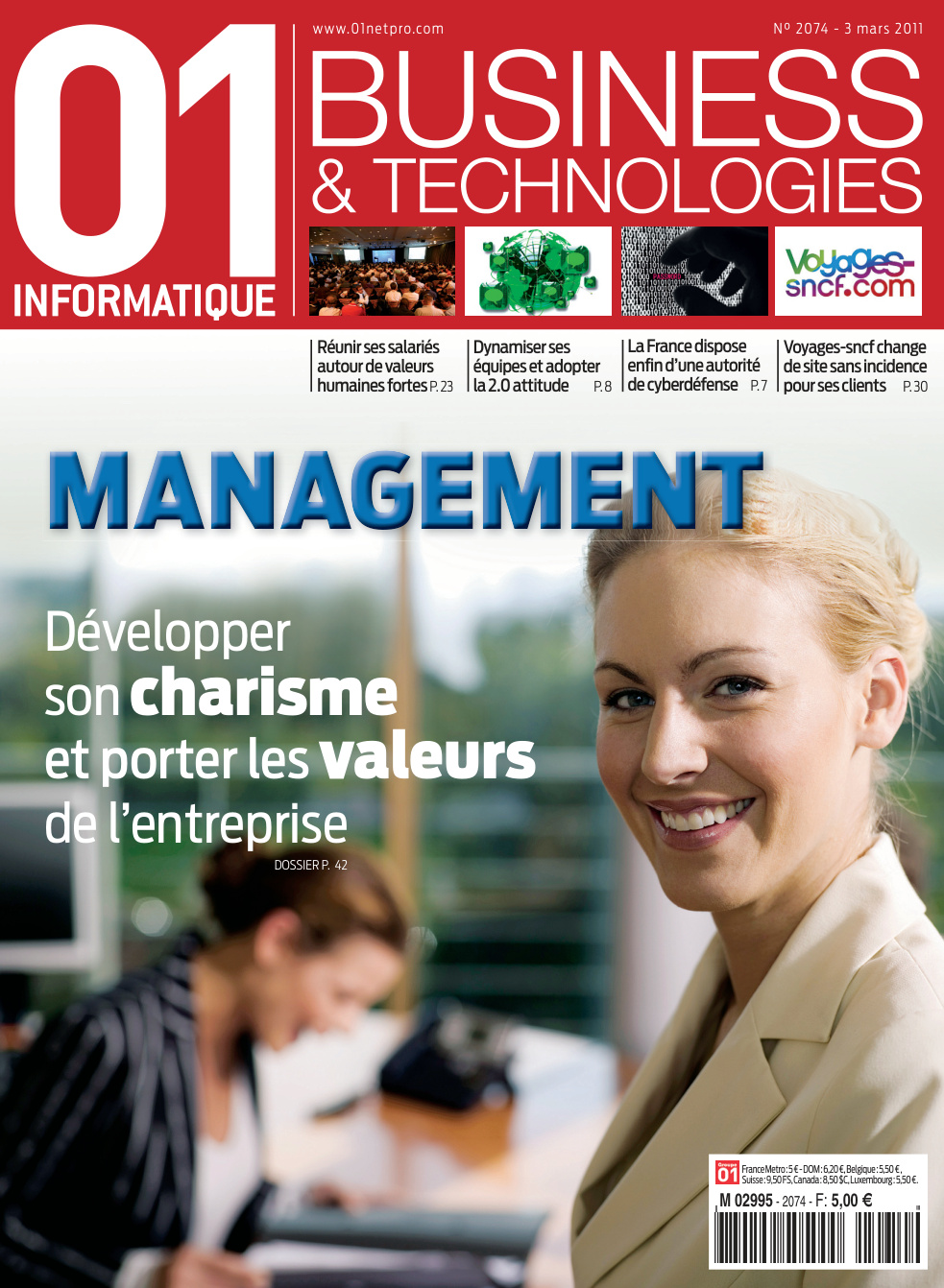 Première page de 01informatique numero2074