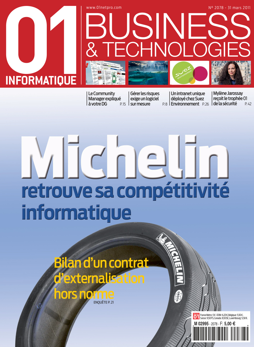 Première page de 01informatique numero2078