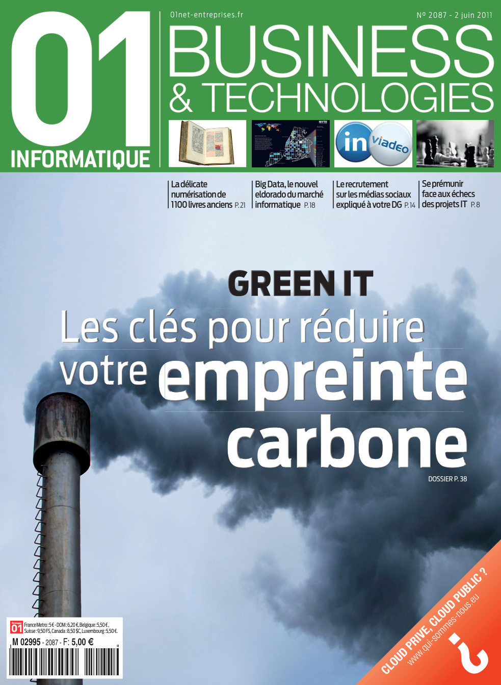 Première page de 01informatique numero2087