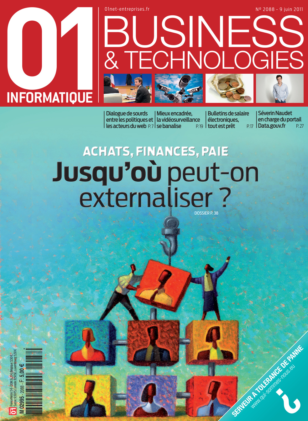 Première page de 01informatique numero2088