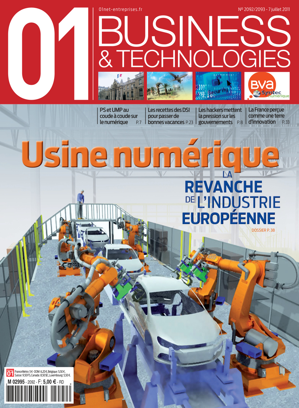 Première page de 01informatique numero2092