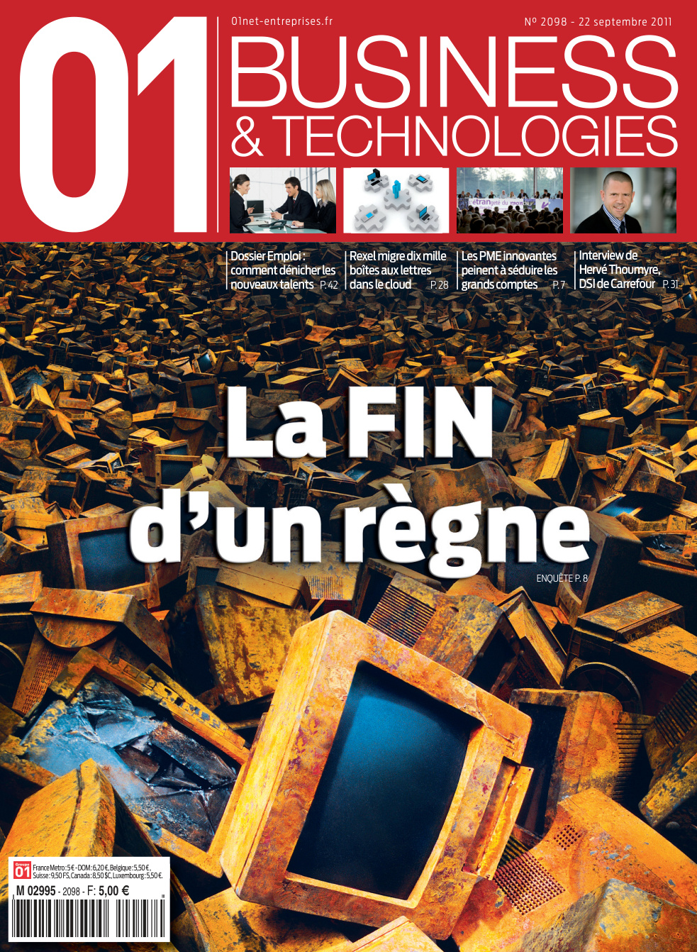 Première page de 01informatique numero2098
