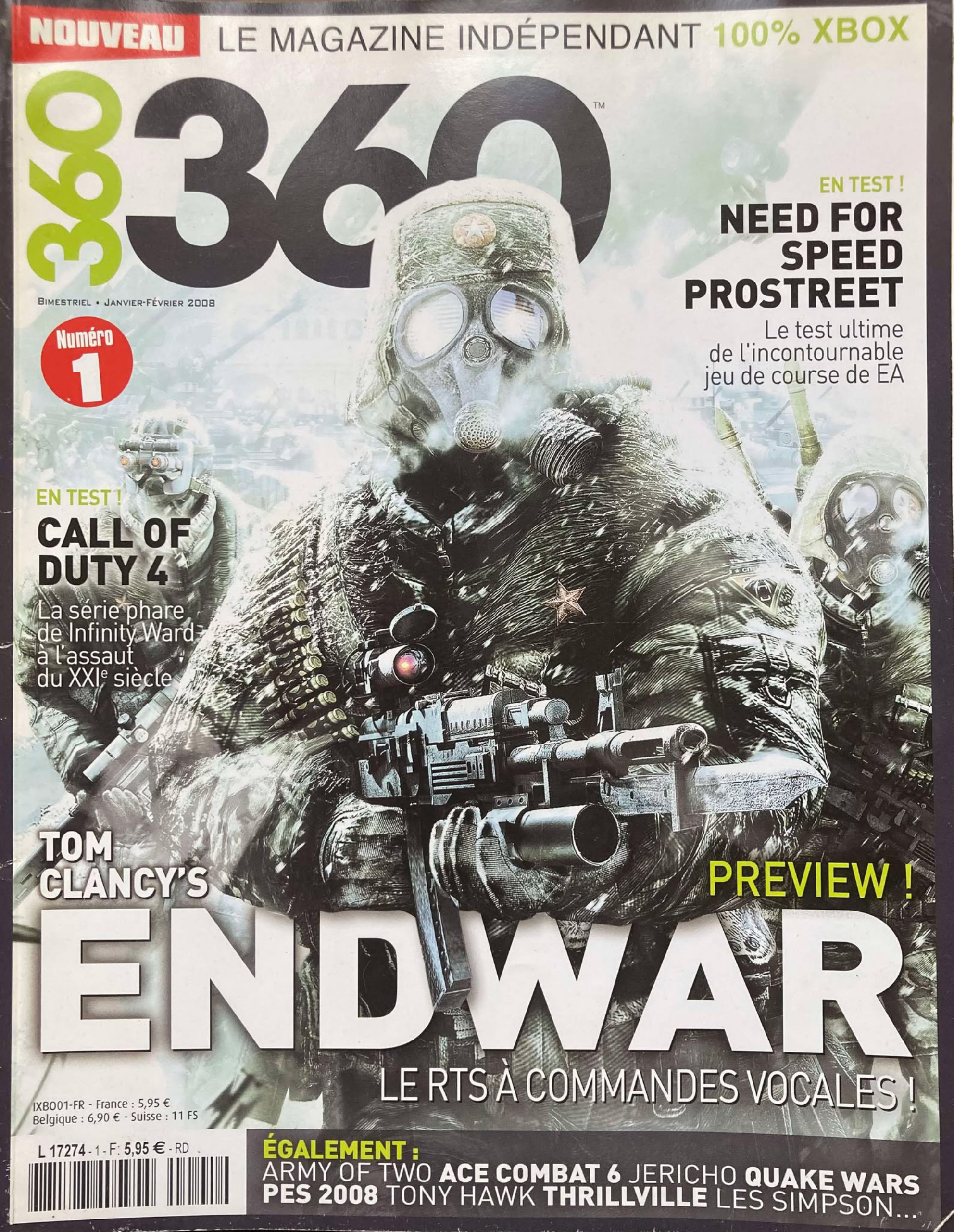 Première page de 360 numero01
