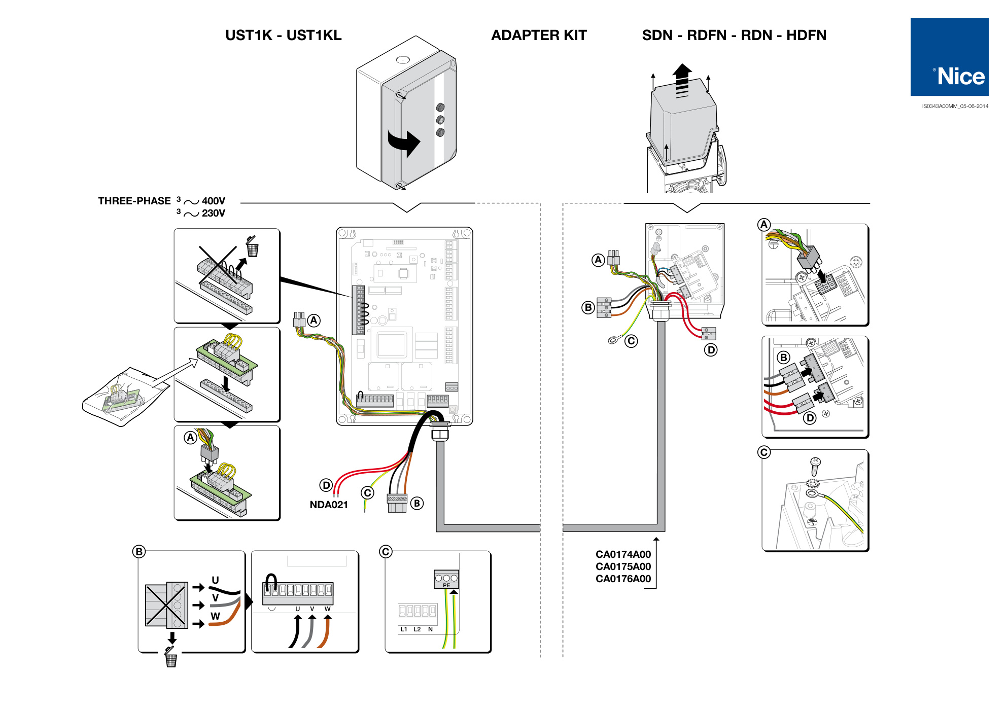 Première page de UST1K - UST1KL ADAPTER KIT SDN - RDFN - RDN - HDFN