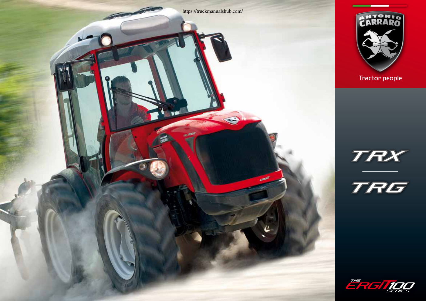 Première page de Antonio Carraro TRX TRG Technical Specifications