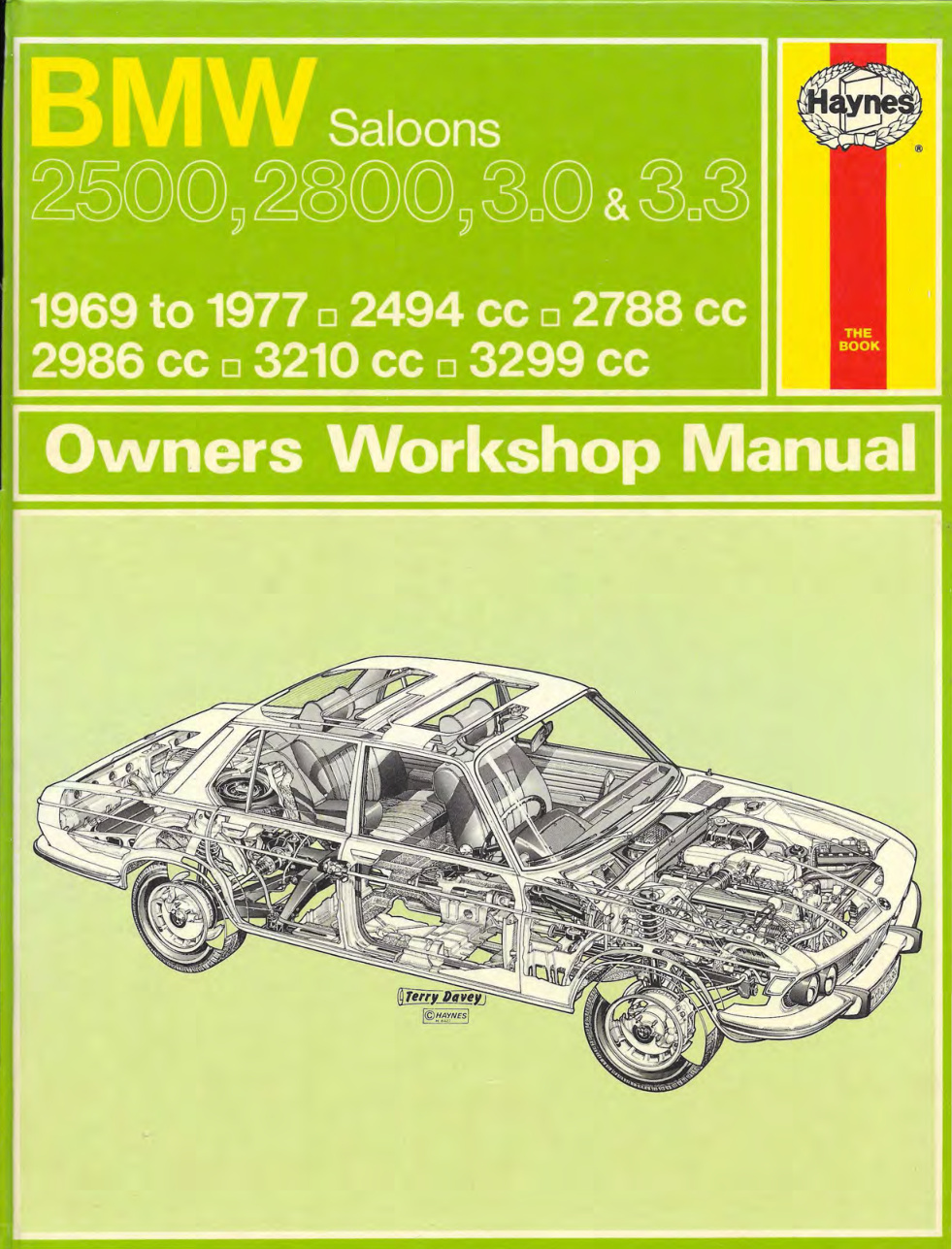 Première page de BMW Saloons 2500 2800 3 0 3 3 Workshop manual Haynes 1983 eng