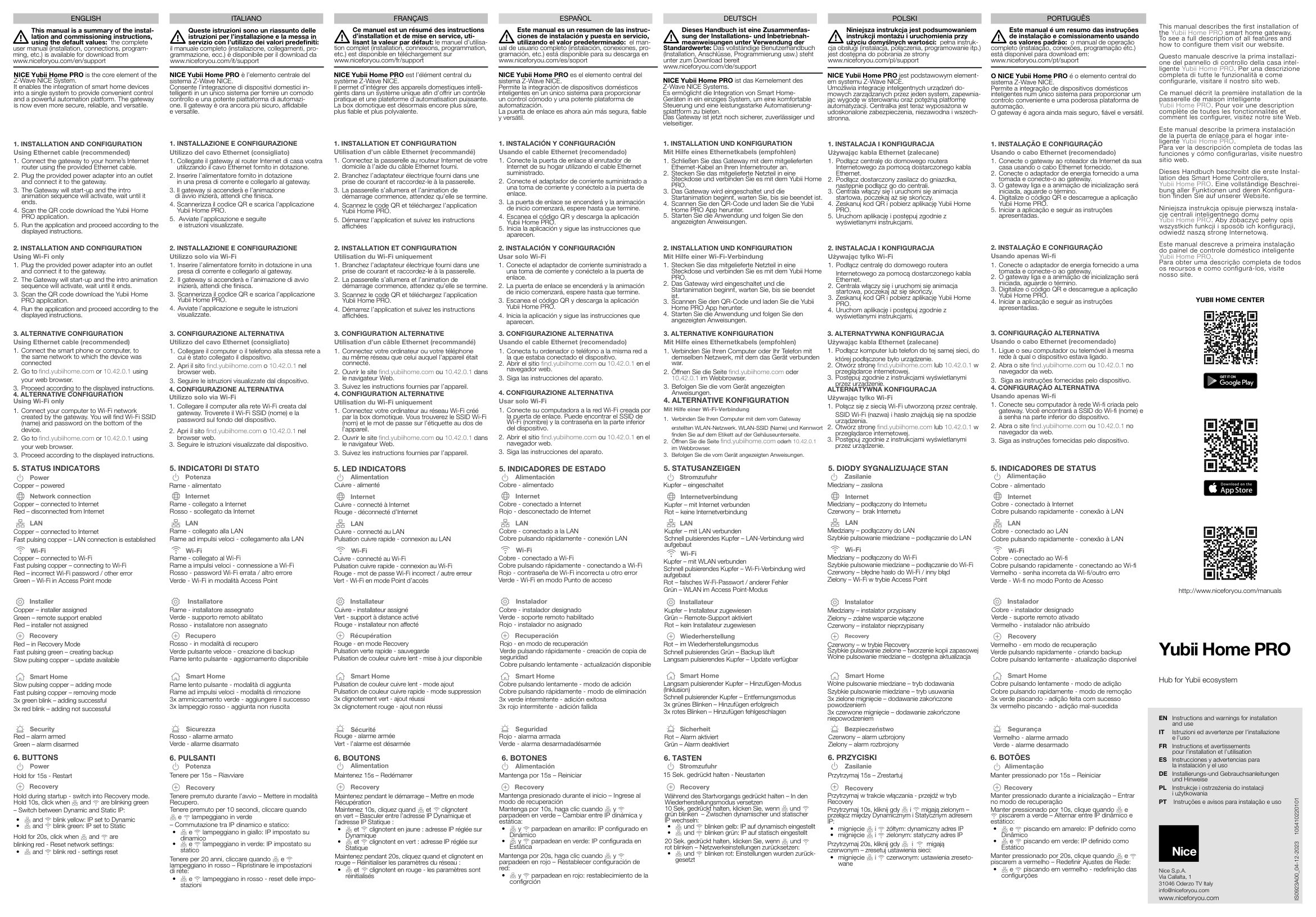 Première page de This manual describes the first installation of