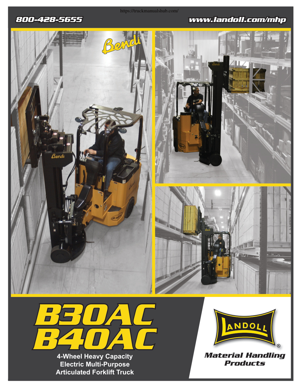 Première page de Bendi B30AC B40AC Technical Specifications Sheet