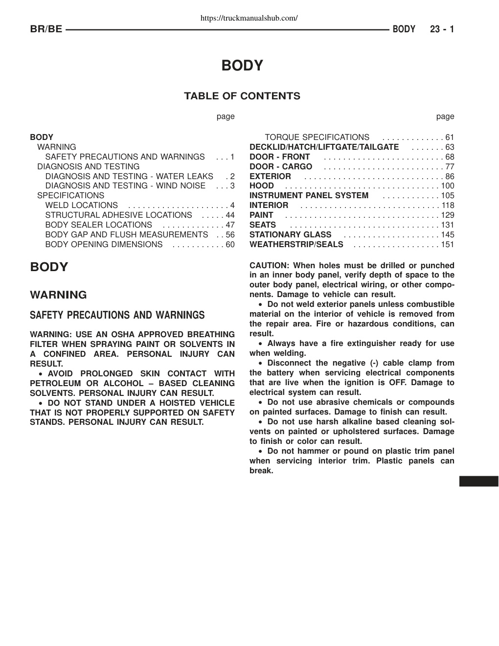 Première page de Body 038d43ee