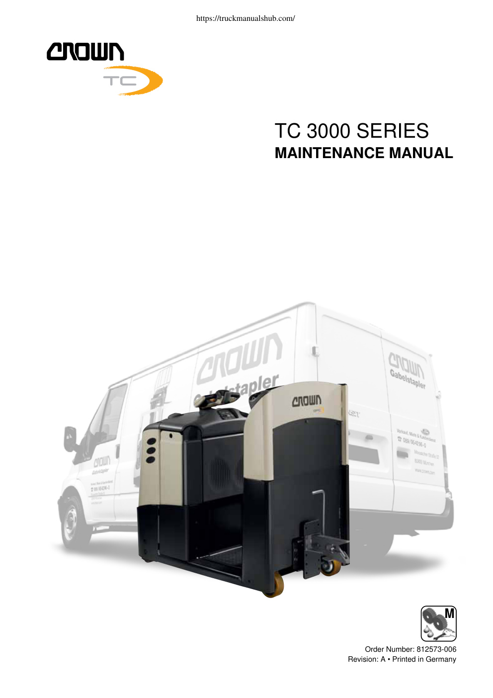 Première page de Crown TC3000 Maintenance Manual