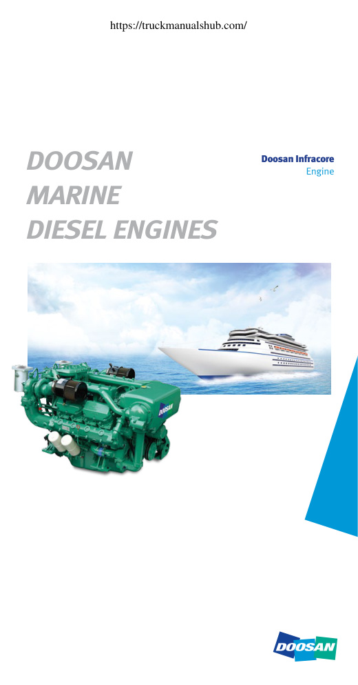 Première page de Doosan Marine Engine Catalogue