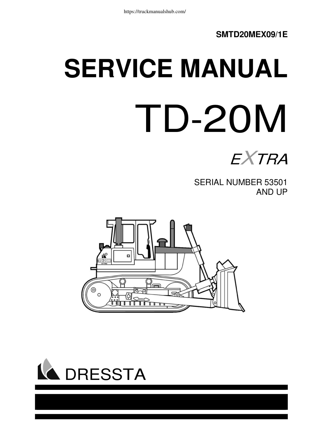 Première page de Dressta TD 20M Dozer Service Manual