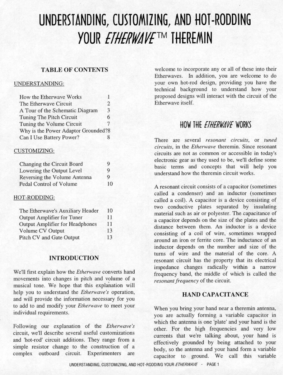 Première page de Etherwave Service Manual ocr