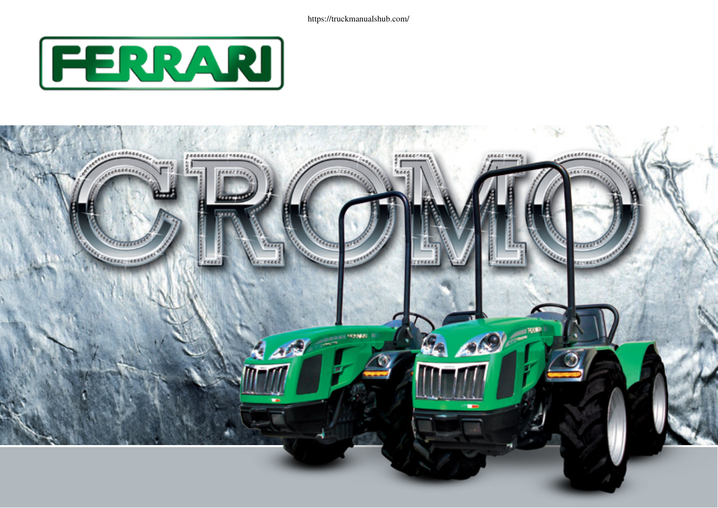 Première page de Ferrari Cromo Technical Specifications