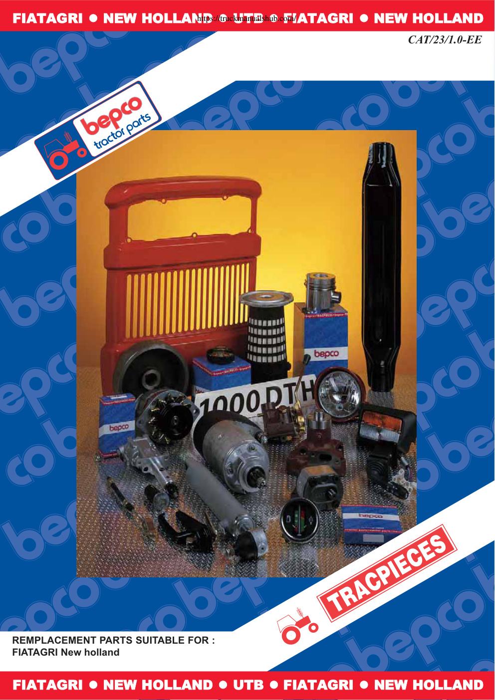 Première page de Fiatagri New Holland Tractors Parts Catalog