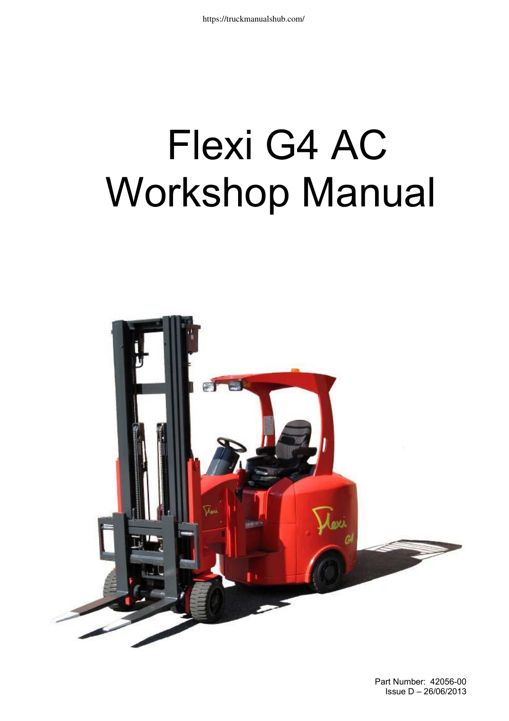Première page de Flexi G4 AC Workshop Manual