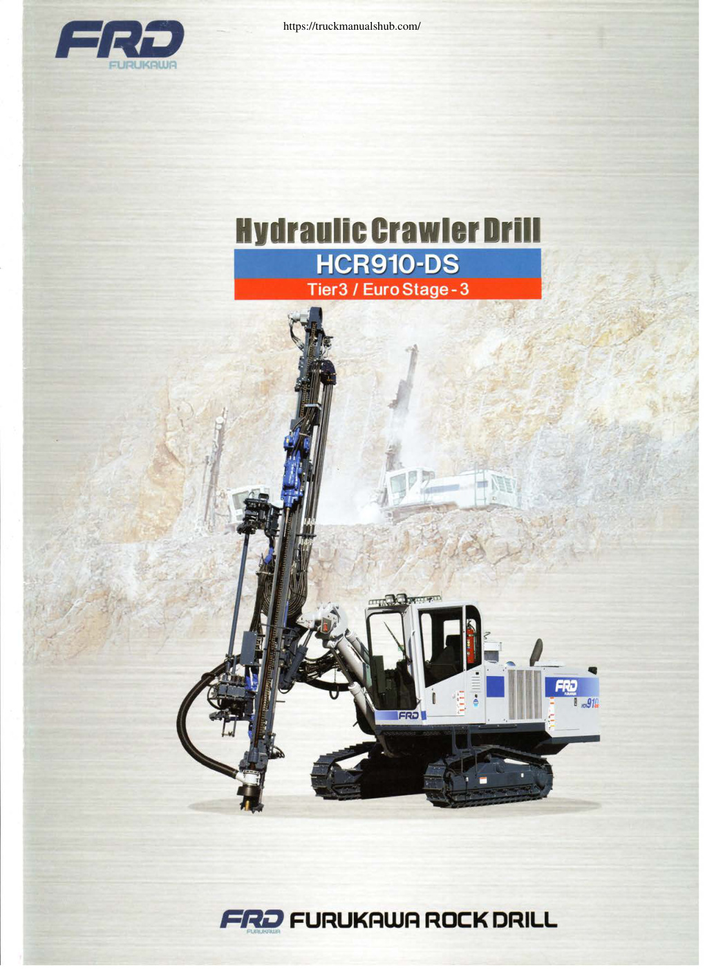 Première page de Furukawa HCR910 DS Hydraulic Crawler Drill Technical Specifications