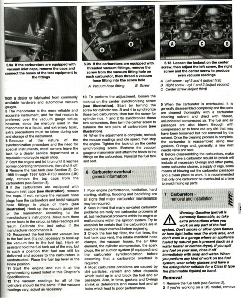 Première page de Haynes Carburacion Motocicletas