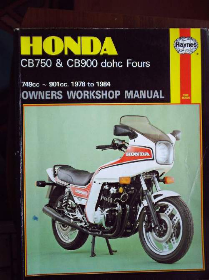 Première page de Honda Cb750 K Cb900 Dohc Fours 78 84 Haynes Service Manual Eng legible sloppy scan