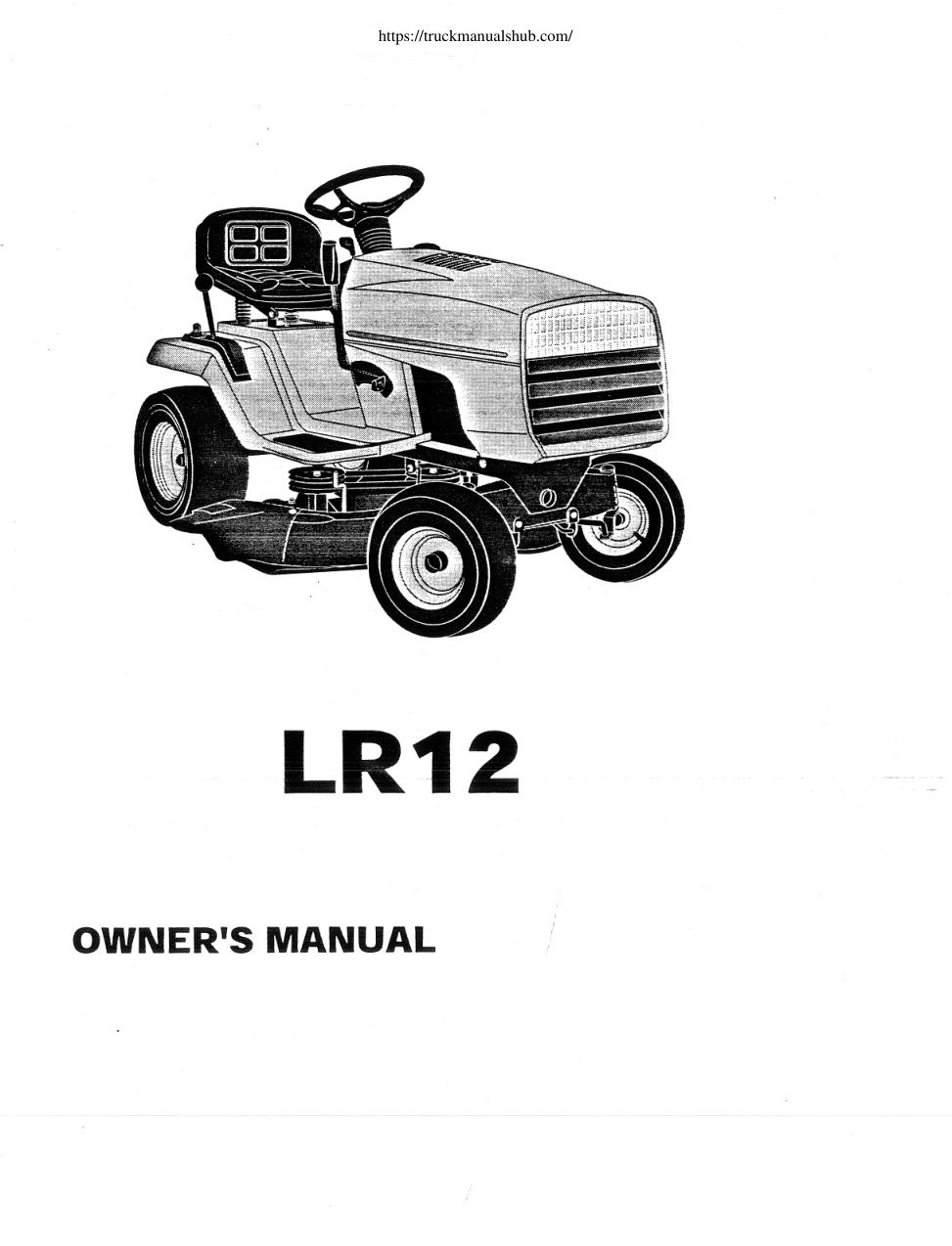 Première page de Husqvarna LR12 Lawn Mower Owner s Manual
