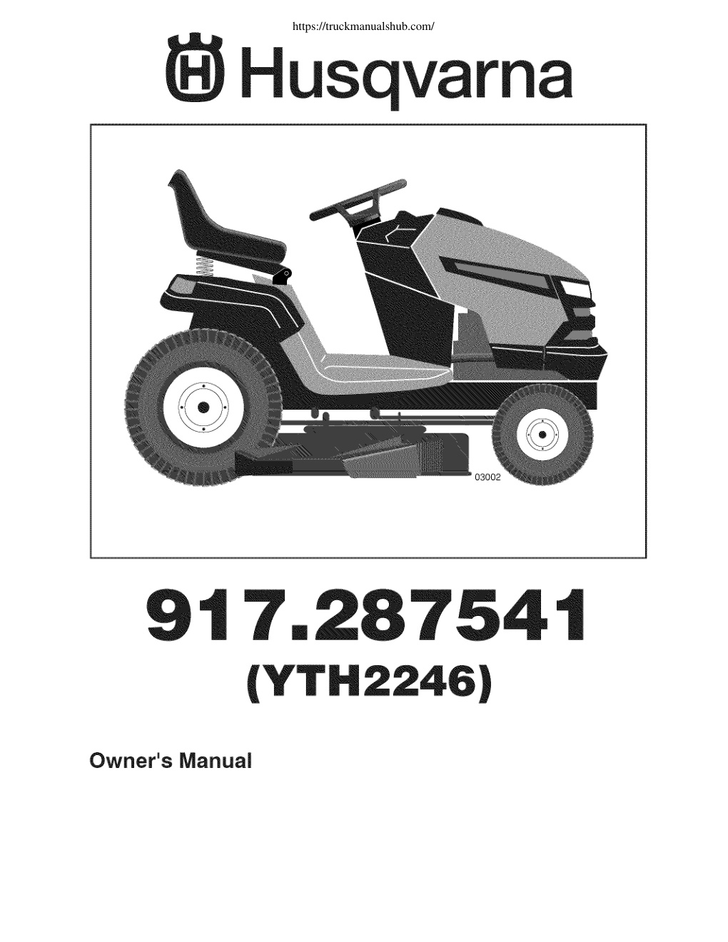 Première page de Husqvarna YTH2246 Owner s Manual