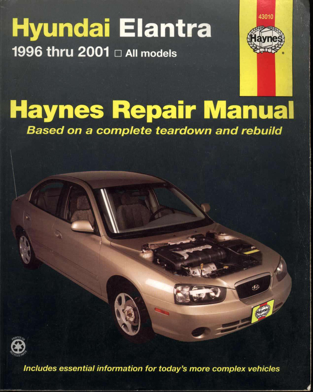 Première page de Hyundai Elantra 1996 2001 Manual Repair Haynes optimized by Infoway
