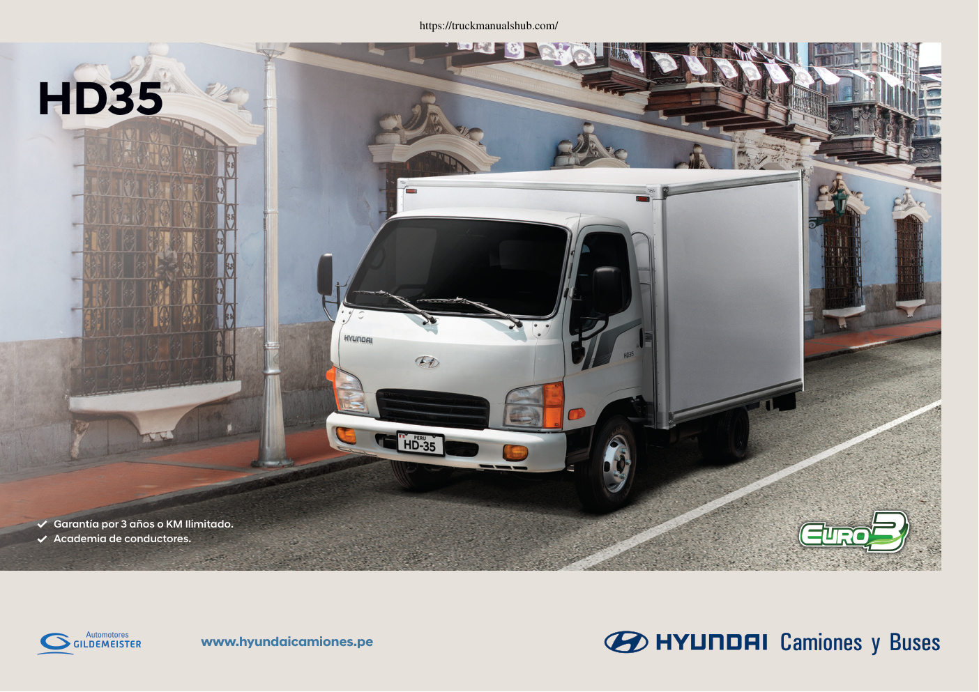 Première page de Hyundai HD 35 Technical Specifications