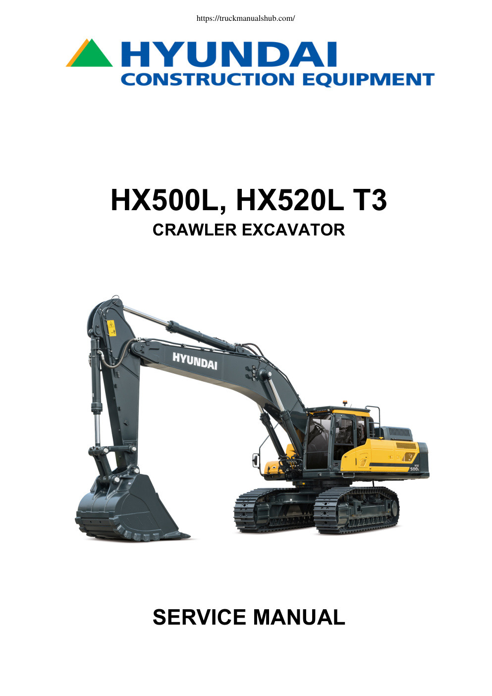 Première page de Hyundai HX500L Hx520l T3 Service Manual