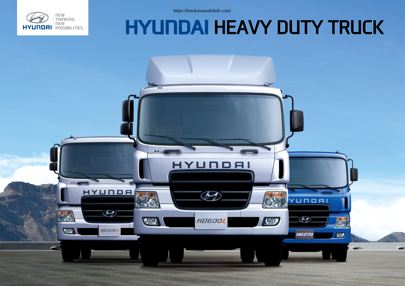 Première page de Hyundai Heavy Duty Truck Owners Manual