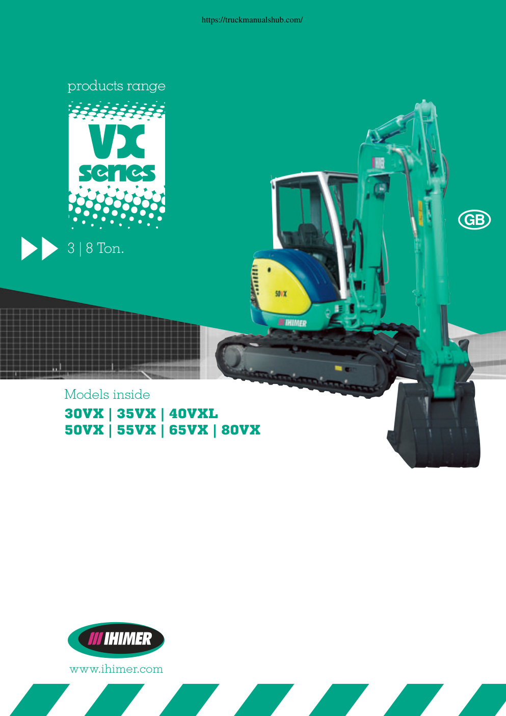 Première page de IHI 30VX 35VX 40VXL 50VX 55VX 65VX 80VX Technical Specification