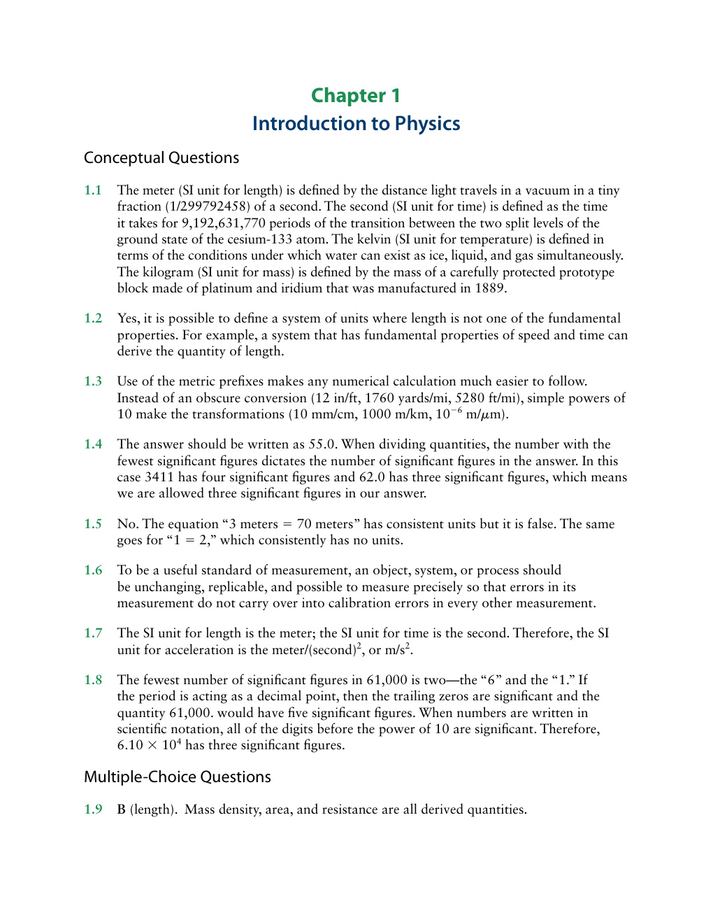 Première page de Instructor s Solution Manuals to College Physics Freedman Ruskell Kesten 2013